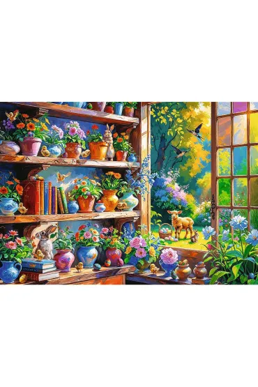 Puzzle 500 Wiosenny poranek w oran�erii TREFL