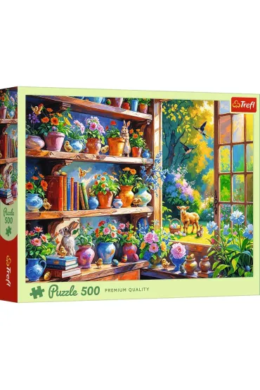 Puzzle 500 Wiosenny poranek w oran�erii TREFL