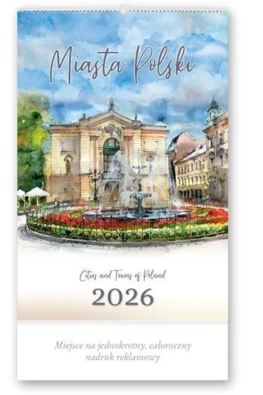 Lucrum Kalendarz 2026 reklamowy Miasta Polski