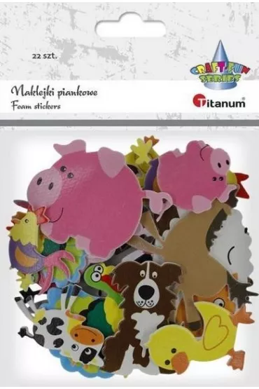 Titanum Naklejki piankowe zwierz�ta gospodarskie 22 szt.