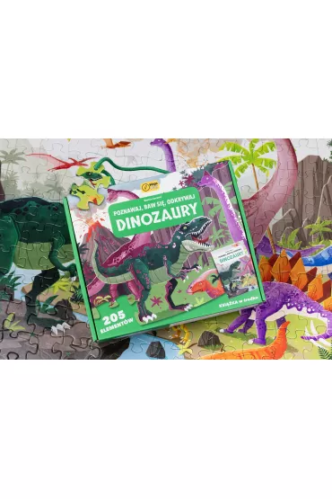 Puzzle Dinozaury. Poznawaj, baw si�, odkrywaj Wilga Play - Irena  Trevisan, Enrico Lorenzi