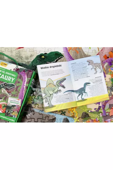 Puzzle Dinozaury. Poznawaj, baw si�, odkrywaj Wilga Play - Irena  Trevisan, Enrico Lorenzi