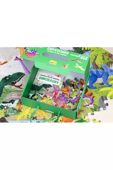 Puzzle Dinozaury. Poznawaj, baw si�, odkrywaj Wilga Play - Irena  Trevisan, Enrico Lorenzi