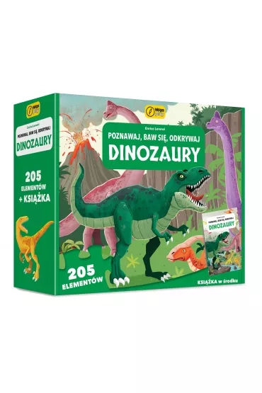 Puzzle Dinozaury. Poznawaj, baw si�, odkrywaj Wilga Play - Irena  Trevisan, Enrico Lorenzi