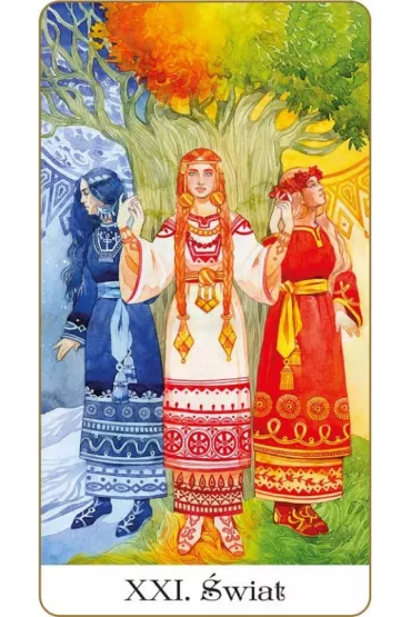 S�owia�ski Tarot Z�otego Ko�a �ycia – 78 kart + ksi��ka - Mila  Losenko
