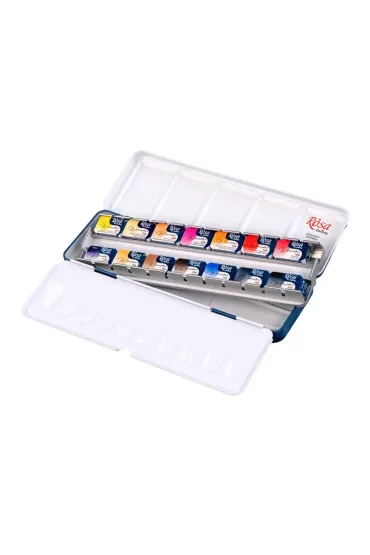 Rosa Farby akwarelowe w kostkach Portret 14 kolor�w 35 ml