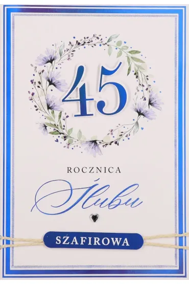 Karnet okazjonalny B6 z kopert� 45 Rocznica �lubu PAN DRAGON HM200-3408