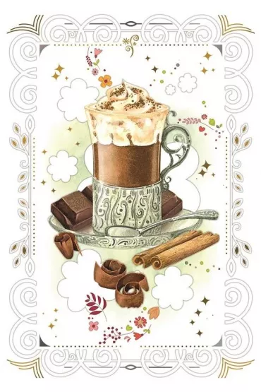 DaVinci Karnet + koperta Kawa 12x18cm