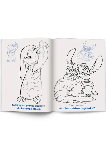 Disney Stich. Kolorowanka z naklejkami