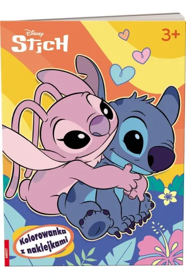Disney Stich. Kolorowanka z naklejkami