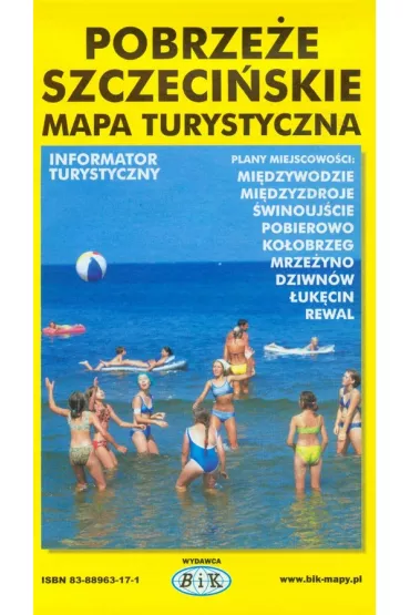 Mapa turystyczna Pobrze�e szczeci�skie 1:150 000