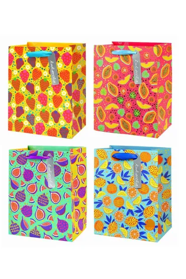 Kukartka Torebka QXL owoce (33x45,6x12,6cm) mix