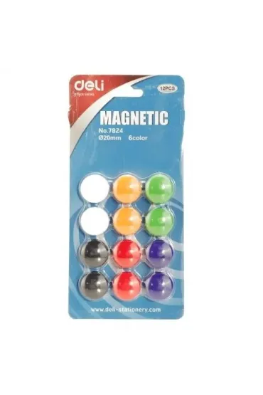 Deli Magnes do tablic 20mm 12 szt.