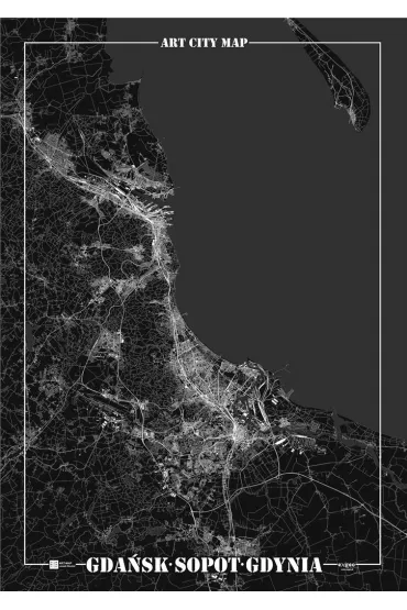 Plakat dekoracyjny - Gda�sk, Gdyni, Sopt 56x659 mm