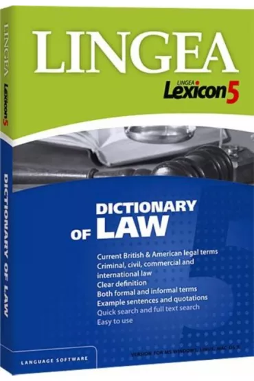 Lingea Lexicon 5. Dictionary of Law