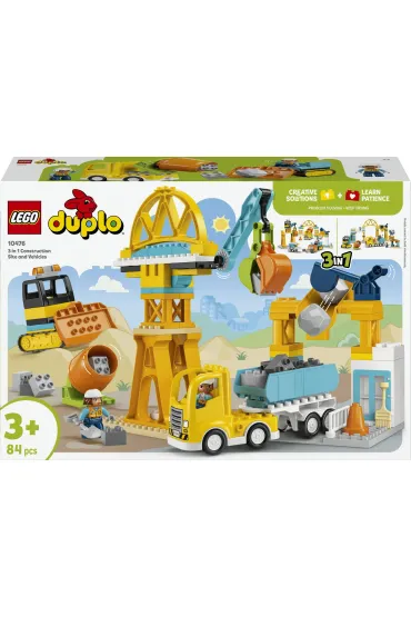 LEGO DUPLO Plac budowy z pojazdami 3 w 1 10476