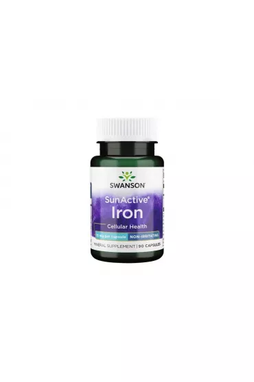 Swanson SunActive Iron 15 mg Suplement diety 90 kaps.