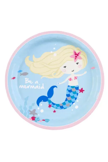 Talerze Be a Mermaid 23cm op. 8szt