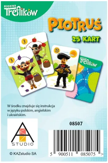 Karty do gry Piotru� Rodzina Treflik�w TREFL 08507 TR