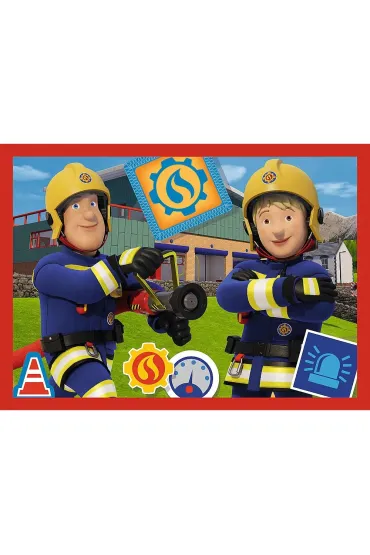 Puzzle 4w1 Przygody stra�aka Sama Trefl