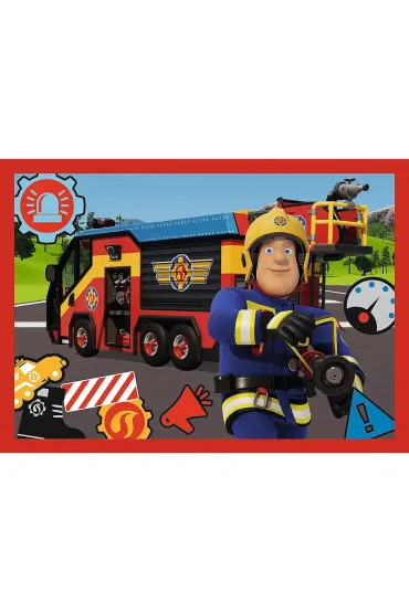 Puzzle 4w1 Przygody stra�aka Sama Trefl