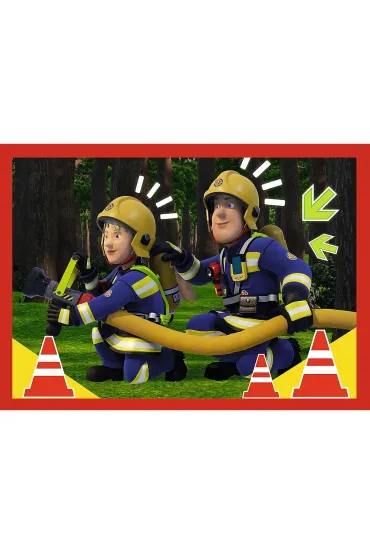 Puzzle 4w1 Przygody stra�aka Sama Trefl