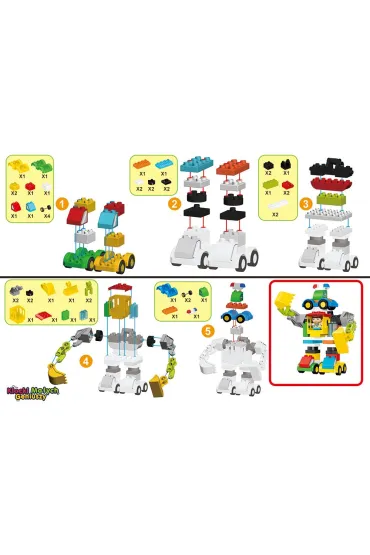 Klocki ma�ych geniuszy roboty 49el