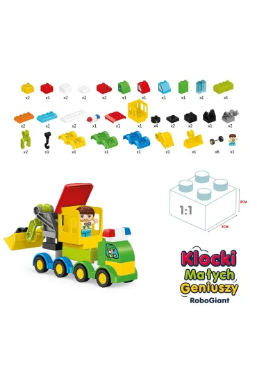 Klocki ma�ych geniuszy roboty 49el