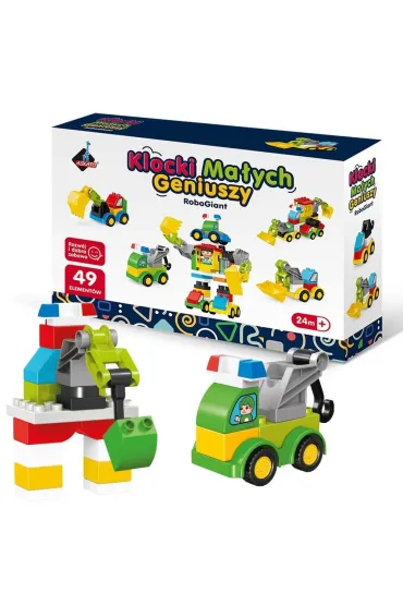 Klocki ma�ych geniuszy roboty 49el