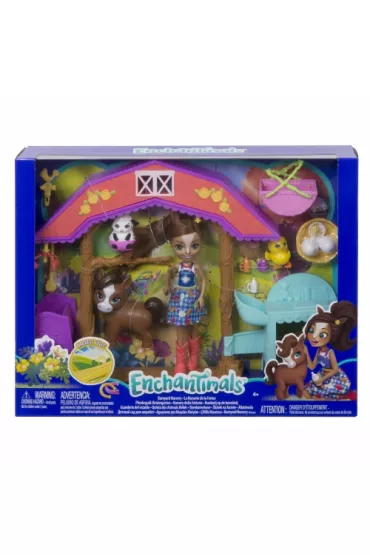 Enchantimals ��obek na farmie Zestaw + Lalka i zwierz�tka GJX23 Mattel