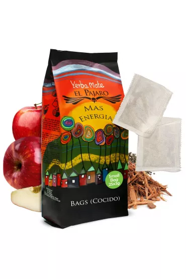 Mate Green Yerba Mate El Pajaro w saszetkach - Mas Energia 25 x 3 g