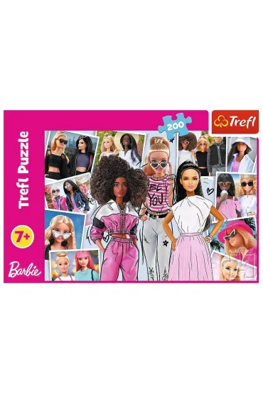 Puzzle 200 el. W �wiecie Barbie/Mattel Barbie Trefl