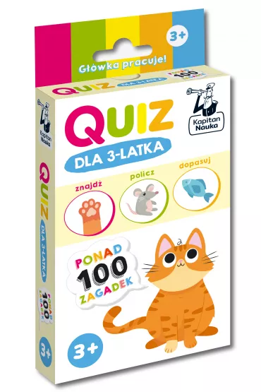 Quiz dla 3-latka. Kapitan Nauka - Katarzyna Urbaniak, Zuzanna  Osuchowska