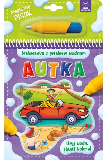 Autka. Malowanka z pisakiem wodnym