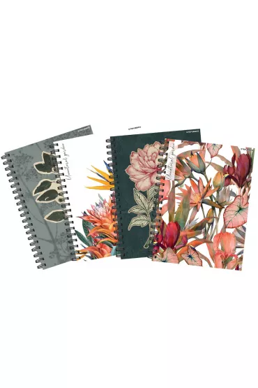 Top-2000 Ko�ozeszyt Flowers A4 Kratka, 5 mm 80 kartek