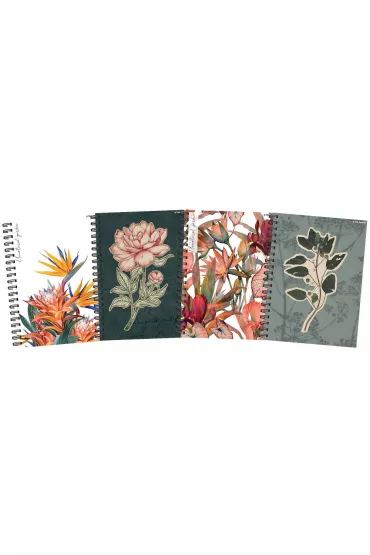 Top-2000 Ko�ozeszyt Flowers A4 Kratka, 5 mm 80 kartek