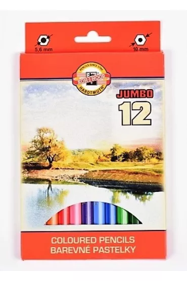 Koh-I-Noor Kredki Omega Jumbo 12 szt.