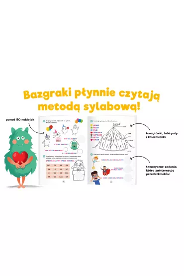 Bazgraki czytaj wyrazy i zdania. Czytanie sylabowe. wiczenia. Kapitan Nauka - Katarzyna Urbaniak, Zuzanna  Osuchowska, Sawek  Makowski