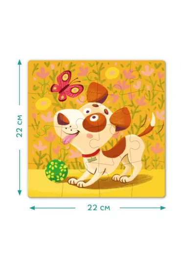 Puzzle 16 el. Piesek Dodo