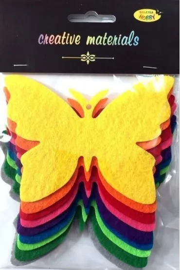 Galeria Hobby Motyle z filcu 11.5x8.5cm