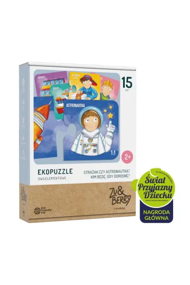 Ekopuzzle 15 x 2 el. Stra�ak czy astronauta? Muduko