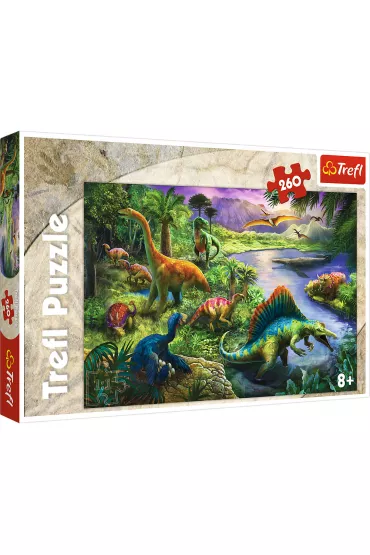 Puzzle 260 el. Dinozaury Trefl