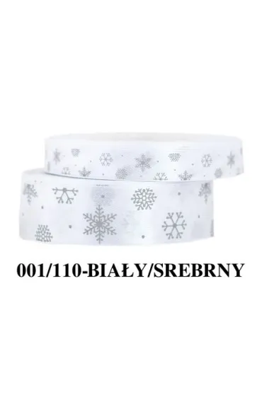 Pogotowie Florystyczno �lubne Wst��ka satynowa �nie�ynki 12mm/22mb