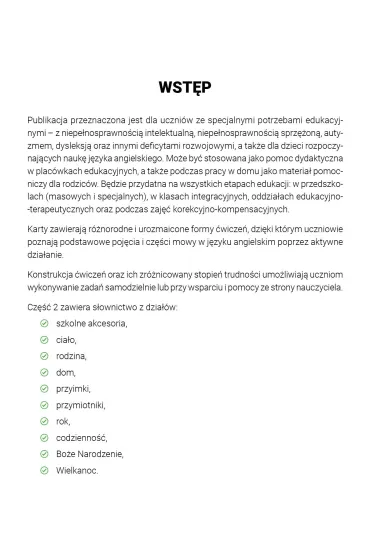 J�zyk angielski. Karty pracy dla uczni�w ze specjalnymi potrzebami edukacyjnymi. Cz�� 2 - Agnieszka Borowska-Kociemba, Ma�gorzata Krukowska