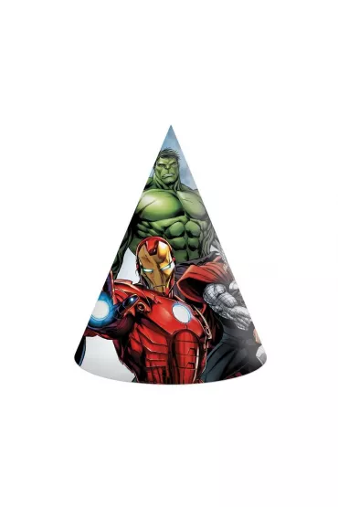 Procos Czapeczki papierowe Avengers Infinity Stones 6 szt.