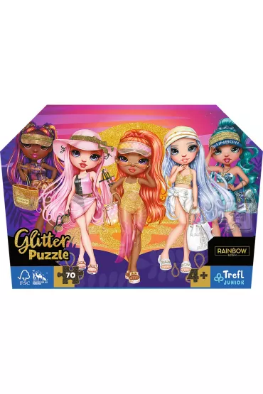 Puzzle 70 el. Glitter Brokatowe Laleczki Trefl