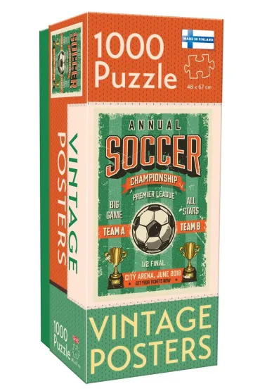 Puzzle 1000 el. Vintage: Soccer Championship Tactic