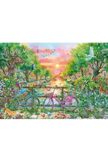 Puzzle 1000 el. Amsterdam 50 urodziny Ravensburger