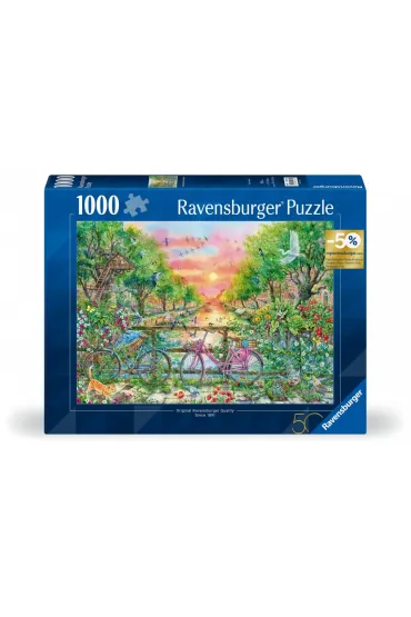 Puzzle 1000 el. Amsterdam 50 urodziny Ravensburger