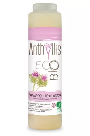 Anthyllis Eco Bio Szampon do wosw tustych i z upieem na bazie wycigu z opianu 250 ml